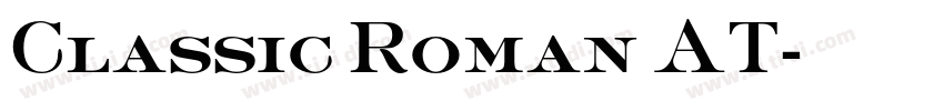 Classic Roman AT字体转换
